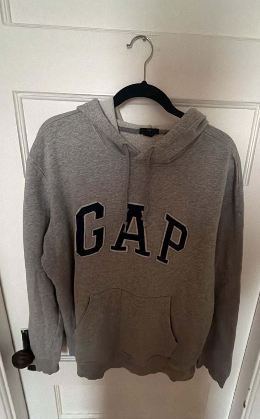 Gap Classic Logo Grey Pullover Hoodie